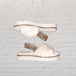 Fur luxe Slides Koolaburra by UGG Fuzz'n II Women's Faux-Fur Sandals